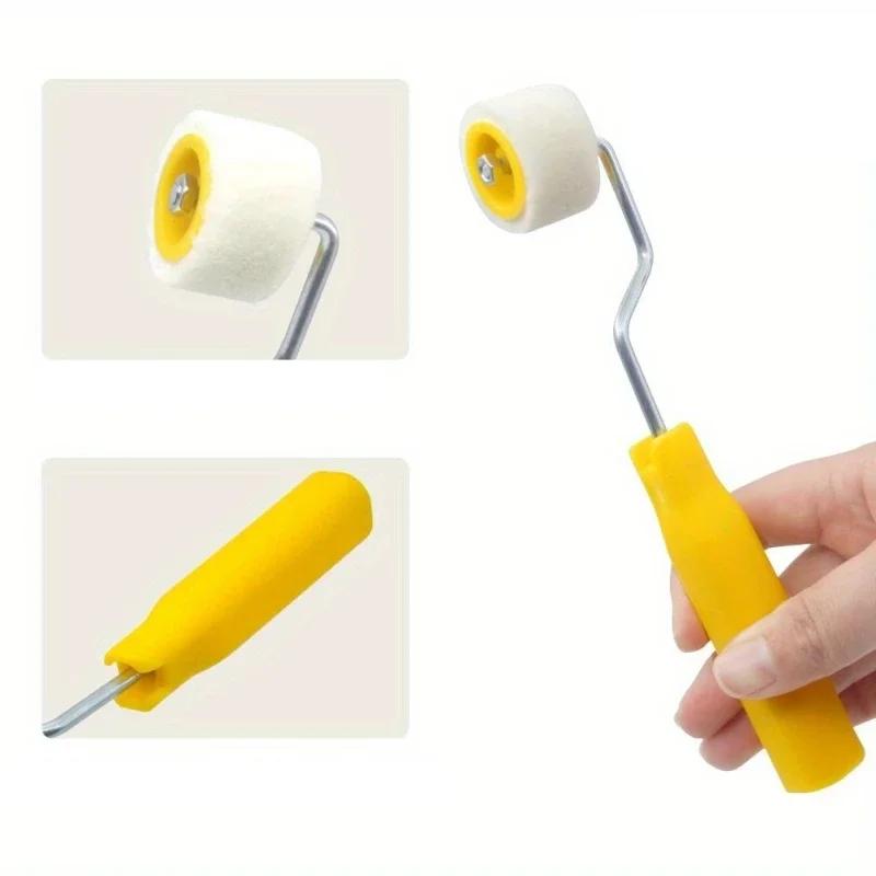 Mini Paint Roller Doors And Ceilings Wool Brush Extra Small Paint Touch Up Trim Edge Brush Roller