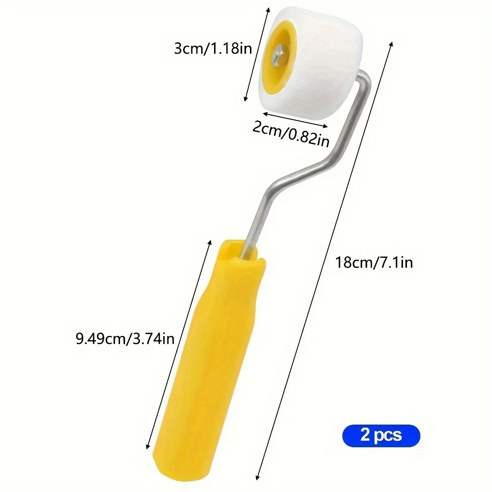 Mini Paint Roller Doors And Ceilings Wool Brush Extra Small Paint Touch Up Trim Edge Brush Roller