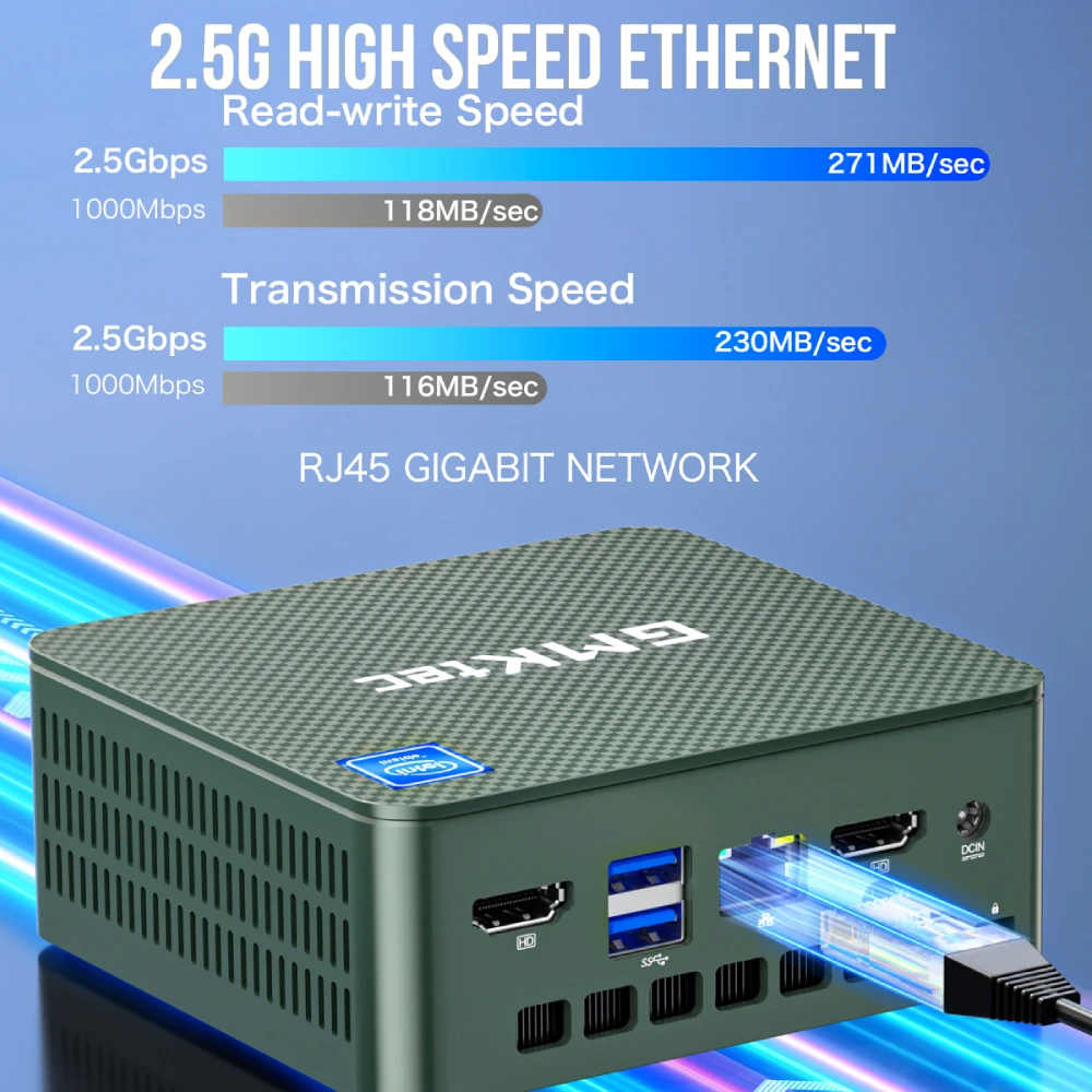 Mini PC Intel Alder Lake N100 Windows 11 Pro Mini PC 8/16GB DDR4 256/512GB PCIe M.2 SSD WiFi 6 BT5.2 Desktop Computer