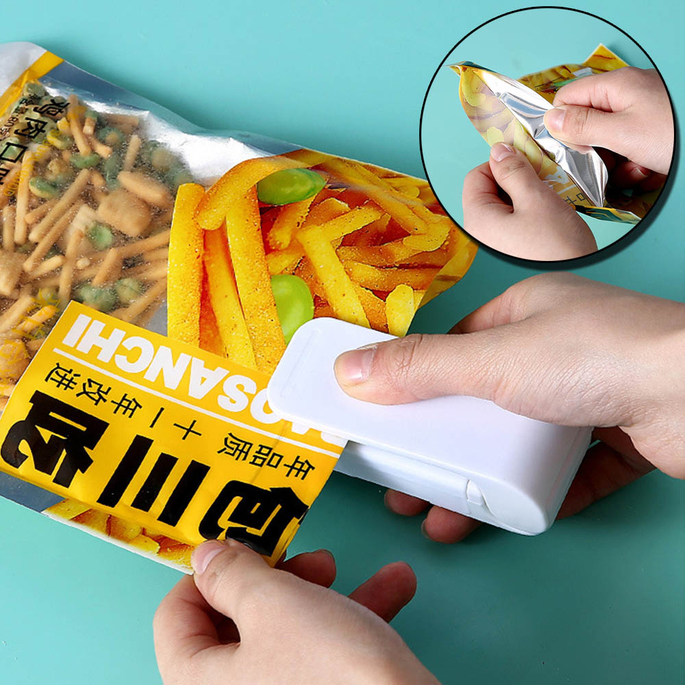 Mini Plastic Bag Sealer Machine Storage Bag Clip Sealing Storage Machine Portable Sealer Packing Seal Food Snack Mini Plastic Bag Sealer Machine Storage Bag Clip Sealing Storage Machine Portable Sealer Packing Seal Food Snack