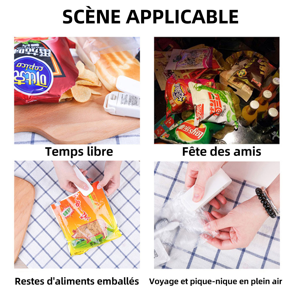 Mini Plastic Bag Sealer Machine Storage Bag Clip Sealing Storage Machine Portable Sealer Packing Seal Food Snack Mini Plastic Bag Sealer Machine Storage Bag Clip Sealing Storage Machine Portable Sealer Packing Seal Food Snack