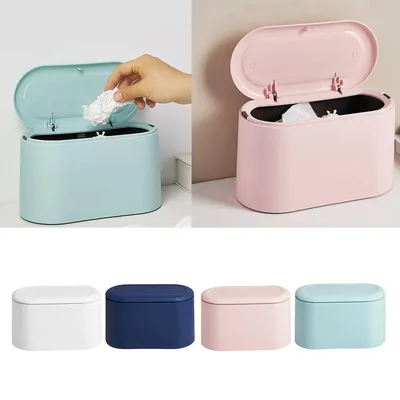 Mini Plastic Desktop Trash Can