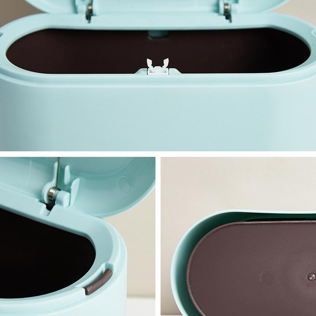 Mini Plastic Desktop Trash Can
