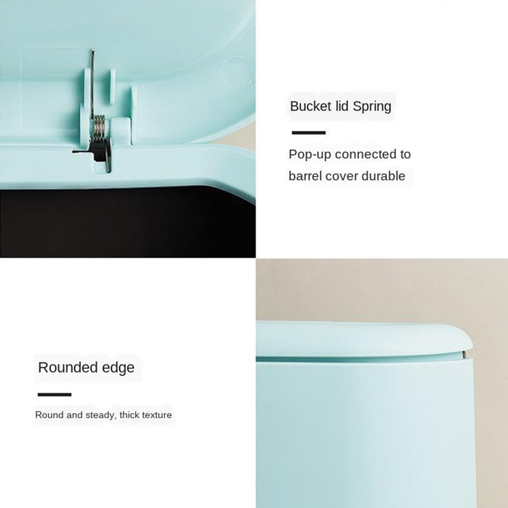Mini Plastic Desktop Trash Can