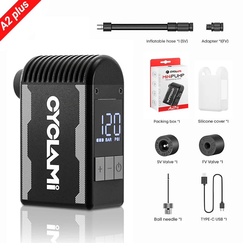 Mini Portable Bicycle Pump Rechargeable Air Inflator 120PSI MTB Road Bike Accessories for Bike Schrader Presta Tires A2S Mini Portable Bicycle Pump Rechargeable Air Inflator 120PSI MTB Road Bike Accessories for Bike Schrader Presta Tires A2S