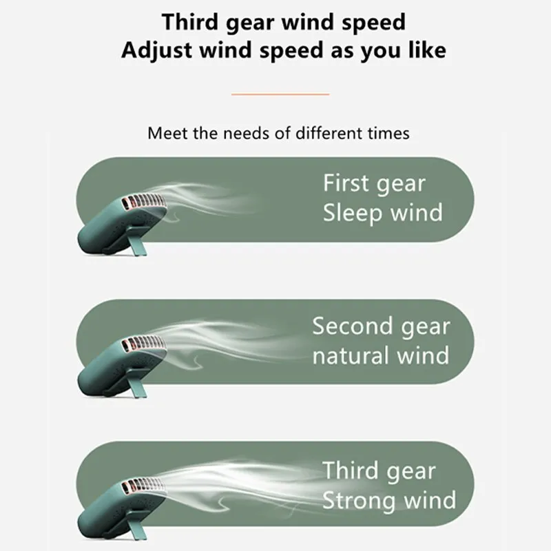 Mini Portable Fan Portable Rechargeable Bladeless Turbo Ultra Quiet Student Hand Held Fan Outdoor Sports Travel