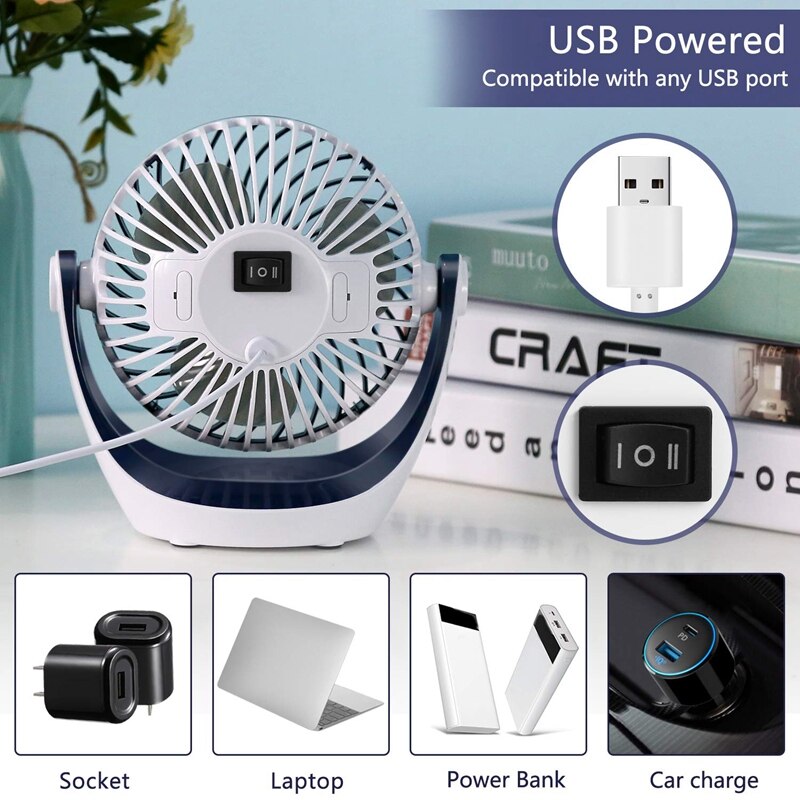 Mini Portable Fan Rotatable Desk Fan Mini Portable Fan Rotatable Desk Fan
