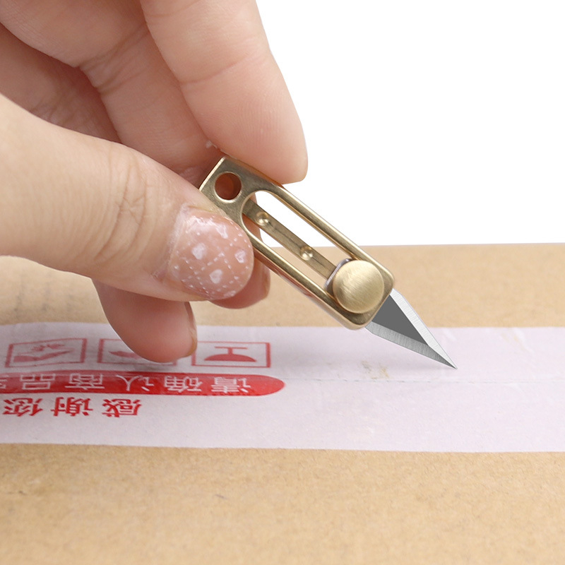 Mini Push Knife Pocket Push Pull Knife Portable EDC Key Chain Pendant Sharp Self Defense Unpacking Knife Mini Push Knife Pocket Push Pull Knife Portable EDC Key Chain Pendant Sharp Self Defense Unpacking Knife
