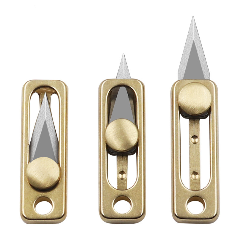 Mini Push Knife Pocket Push Pull Knife Portable EDC Key Chain Pendant Sharp Self Defense Unpacking Knife Mini Push Knife Pocket Push Pull Knife Portable EDC Key Chain Pendant Sharp Self Defense Unpacking Knife