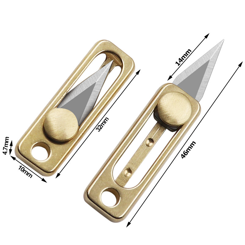 Mini Push Knife Pocket Push Pull Knife Portable EDC Key Chain Pendant Sharp Self Defense Unpacking Knife Mini Push Knife Pocket Push Pull Knife Portable EDC Key Chain Pendant Sharp Self Defense Unpacking Knife