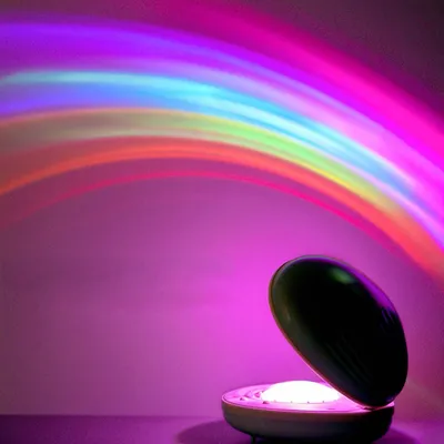 Mini Rechargeable Rainbow Projector Light