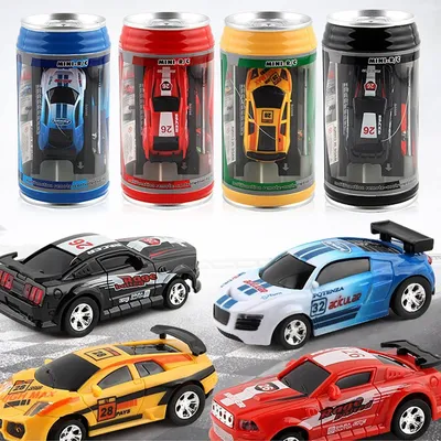 Mini Remote Control Car 6 Colors Battery Operated Light Micro Racing Car Toy