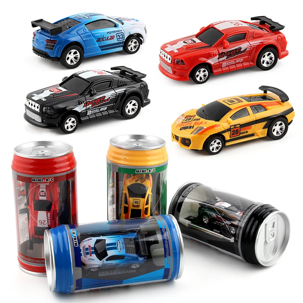 Mini Remote Control Car 6 Colors Battery Operated Light Micro Racing Car Toy