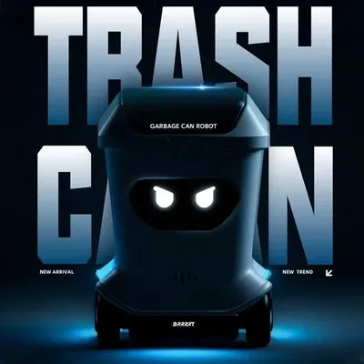 Mini Remote Control Trash Can Desktop Creative Toy, Fully Proportional Control Remote Control Car Ornament Boys Holiday