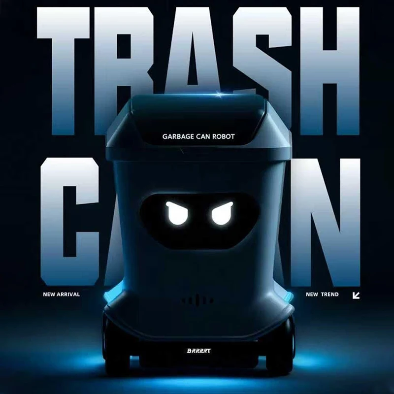 Mini Remote Control Trash Can Desktop Creative Toy, Fully Proportional Control Remote Control Car Ornament Boys Holiday