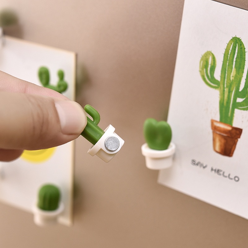 Mini Resin Cactus Magnets (6pcs)