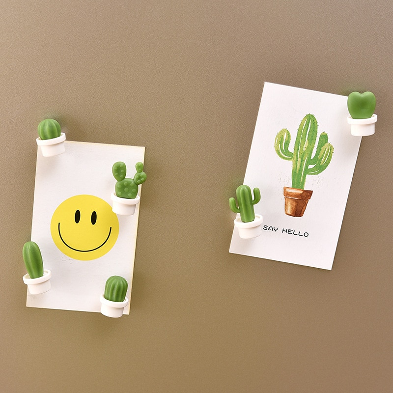 Mini Resin Cactus Magnets (6pcs)