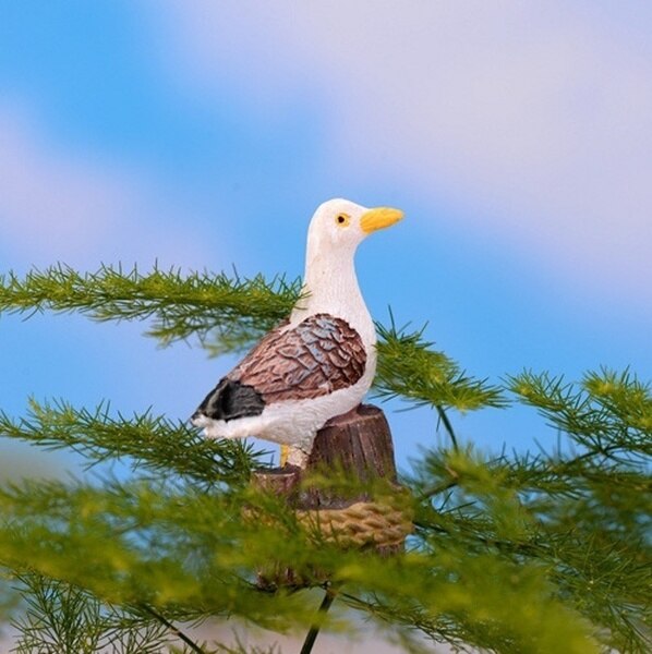 Mini Resin Seagull Ornaments (3pcs)
