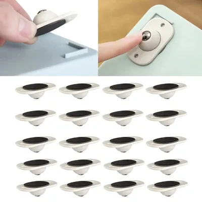 Mini Self Adhesive Rotating Cabinet Wheels (20 pcs)