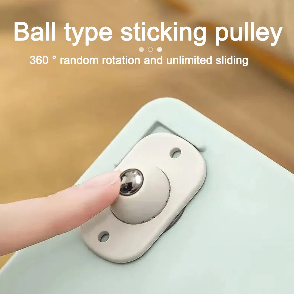 Mini Self Adhesive Rotating Cabinet Wheels (20 pcs)
