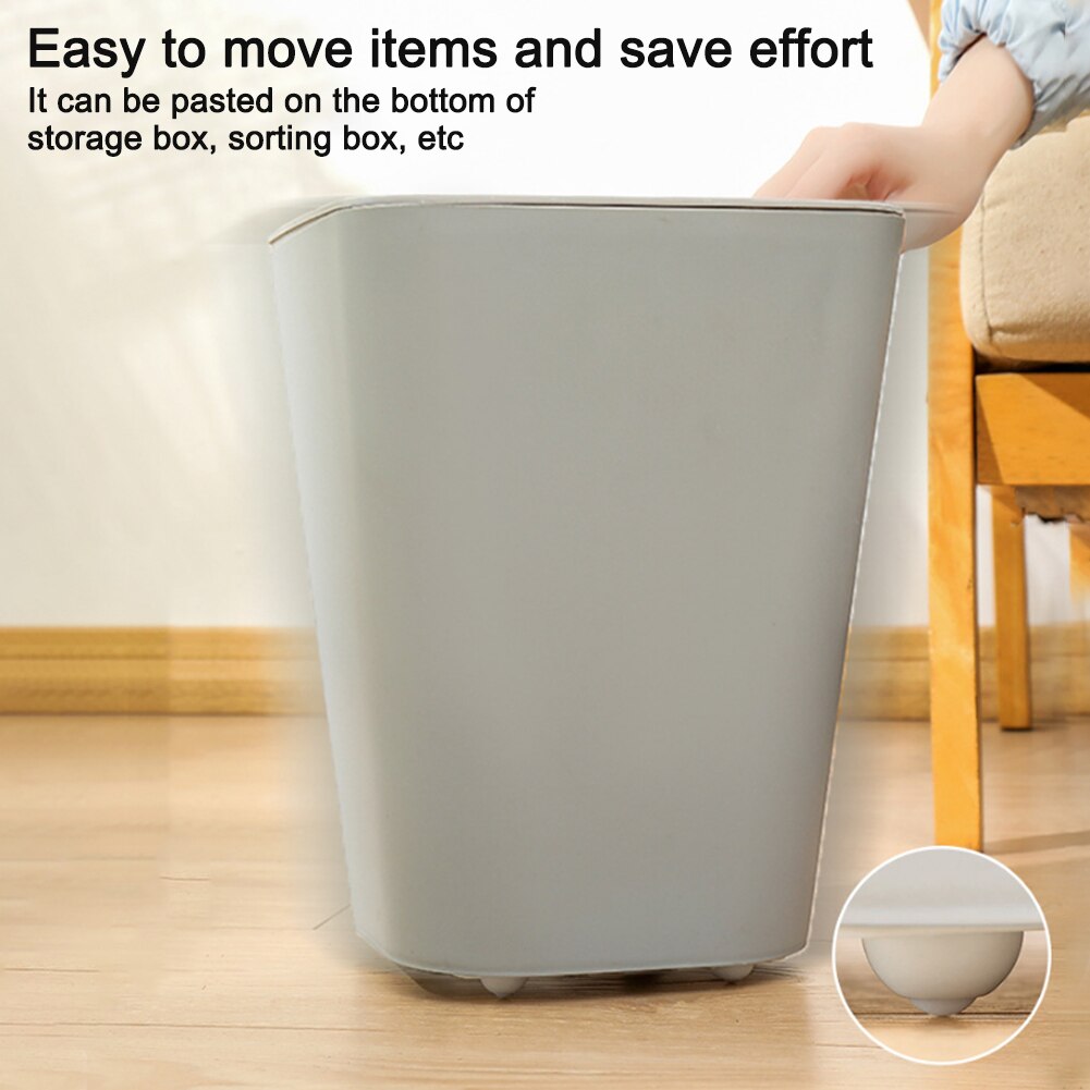 Mini Self Adhesive Rotating Cabinet Wheels (20 pcs)