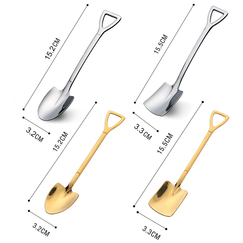 Mini Shovel Spoon for Desserts (4 pcs) Mini Shovel Spoon for Desserts (4 pcs)