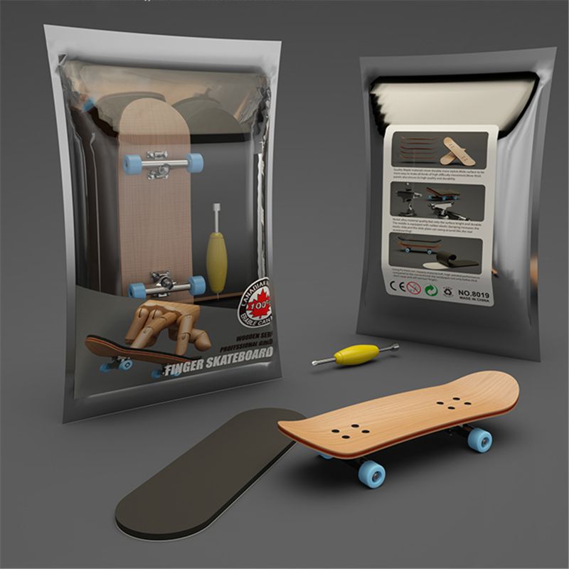 Mini Skateboard Toy Wooden Finger Skate