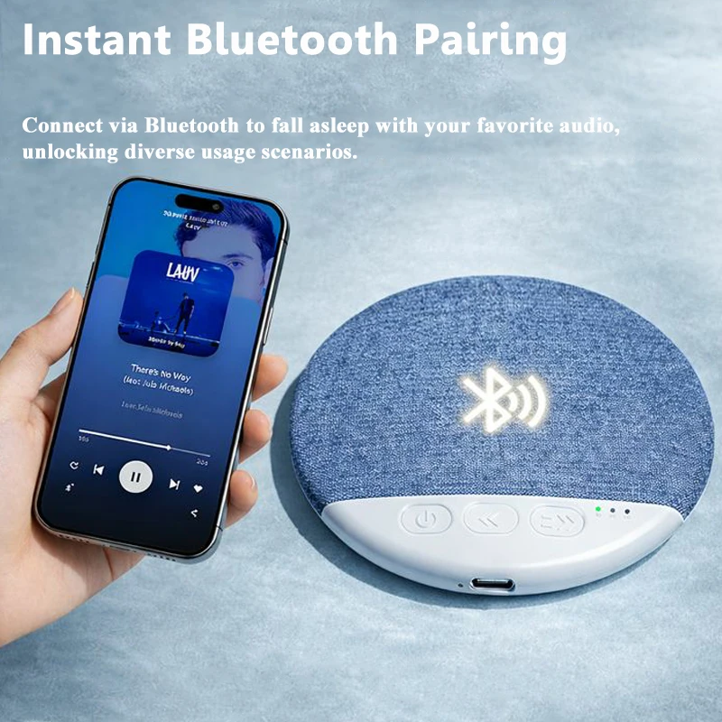 Mini Sleeping Bluetooth Speaker Nature Sound White Noise Soundbar Wireless MP3 Music Player Ultra Thin Timed Shutdown