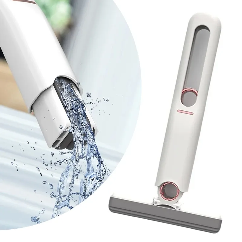 Mini Squeeze Mop Home Kitchen Car Cleaning Mop Desk Cleaner Glass Sponge Cleaning Mop Household Cleaning Tools