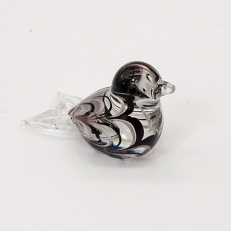 Mini Stained Glass Bird Decor