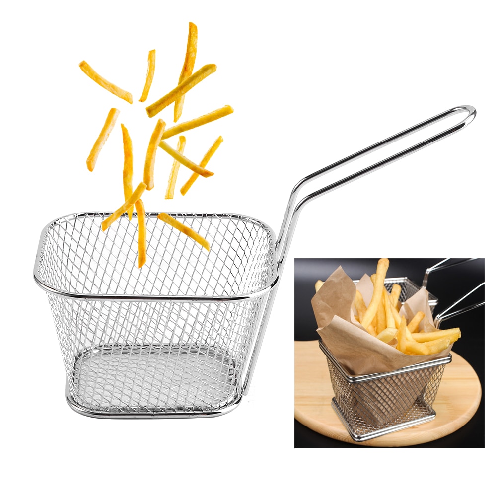 Mini Stainless Steel Deep Frying Baskets (8 Pcs) Mini Stainless Steel Deep Frying Baskets (8 Pcs)