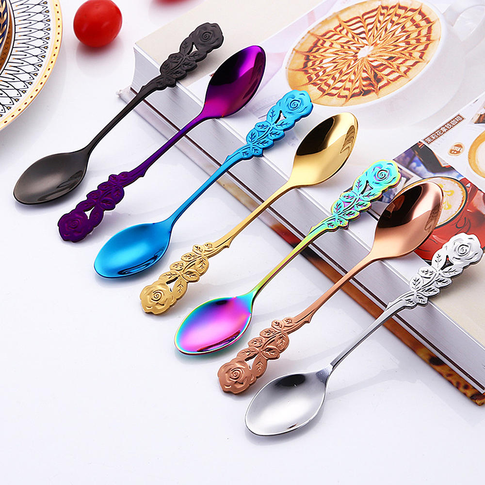 Mini Stainless Steel Rose Spoon Mini Stainless Steel Rose Spoon