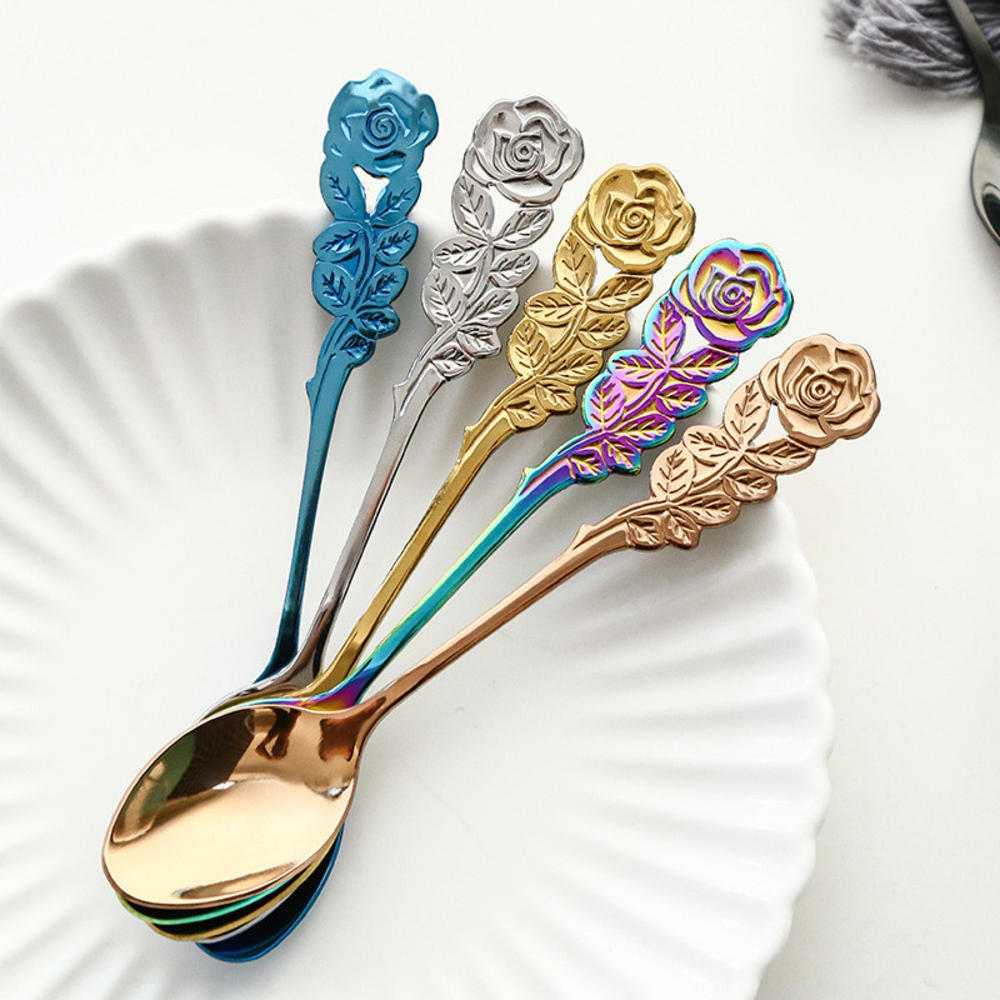 Mini Stainless Steel Rose Spoon Mini Stainless Steel Rose Spoon