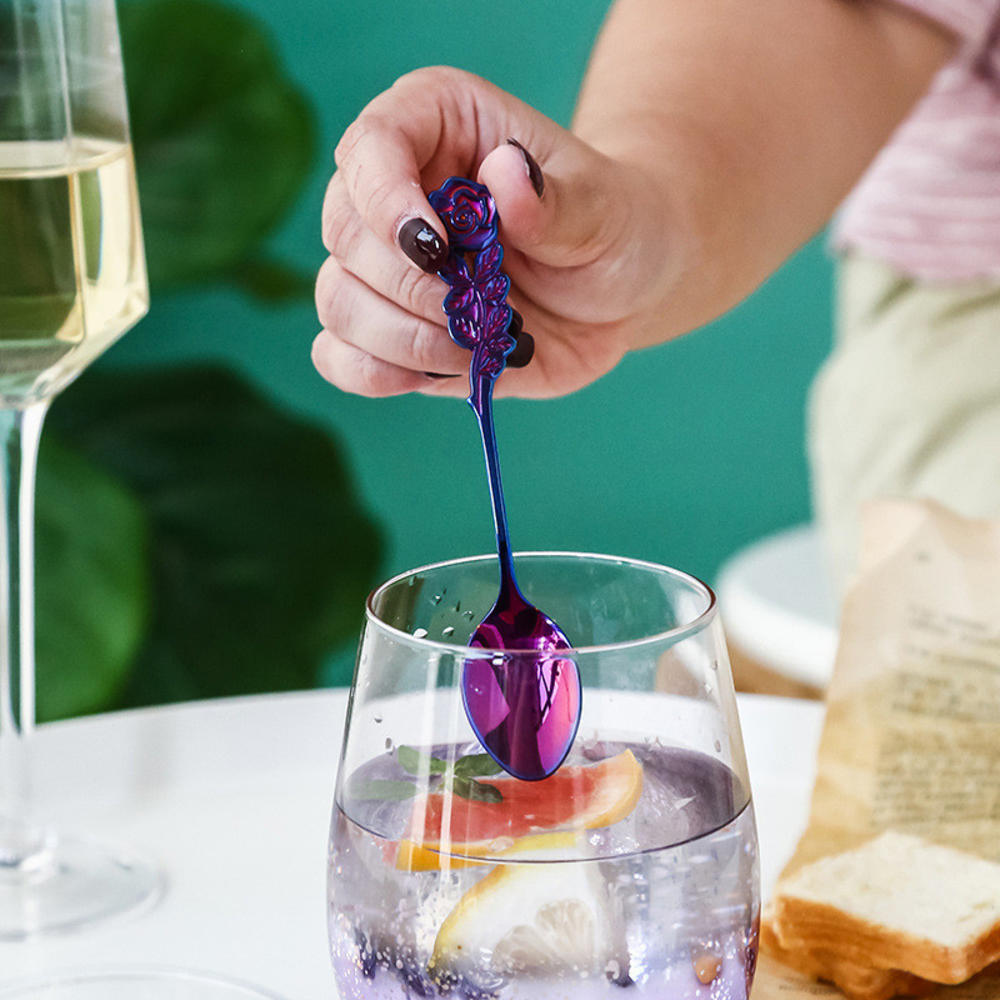 Mini Stainless Steel Rose Spoon Mini Stainless Steel Rose Spoon
