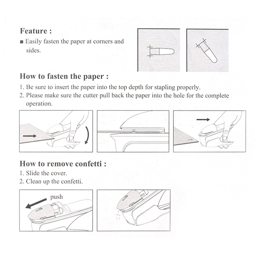Mini Stapleless Stapler Paper Binder