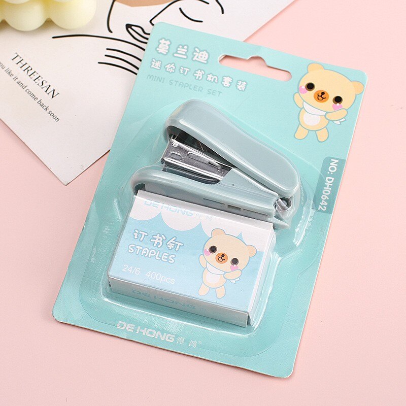 Mini Stapler Cute Office Stationery (with 6,400 Staple Wires)