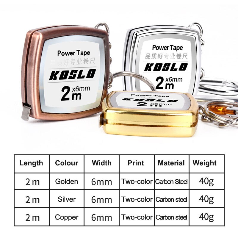 Mini Tape Measure Keychain