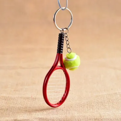 Mini Tennis Racket Pendant Keychain Keyring Key Chain Ring Finder Holer Accessories For Lover's Day Gifts Mini Tennis Racket Pendant Keychain Keyring Key Chain Ring Finder Holer Accessories For Lover's Day Gifts