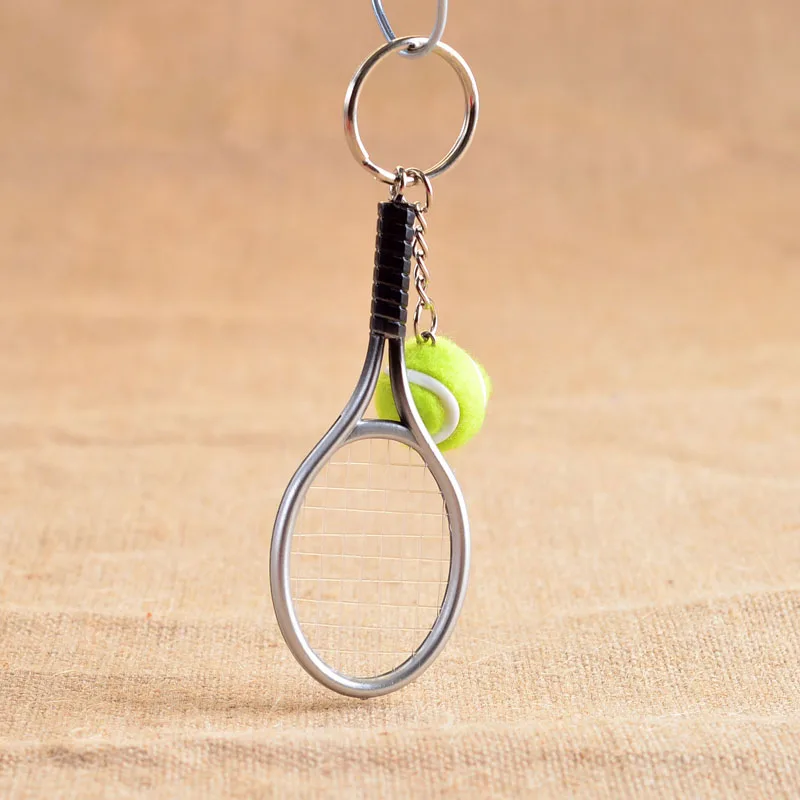 Mini Tennis Racket Pendant Keychain Keyring Key Chain Ring Finder Holer Accessories For Lover's Day Gifts Mini Tennis Racket Pendant Keychain Keyring Key Chain Ring Finder Holer Accessories For Lover's Day Gifts