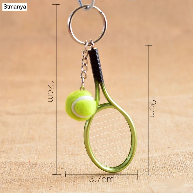 Mini Tennis Racket Pendant Keychain Keyring Key Chain Ring Finder Holer Accessories For Lover's Day Gifts Mini Tennis Racket Pendant Keychain Keyring Key Chain Ring Finder Holer Accessories For Lover's Day Gifts