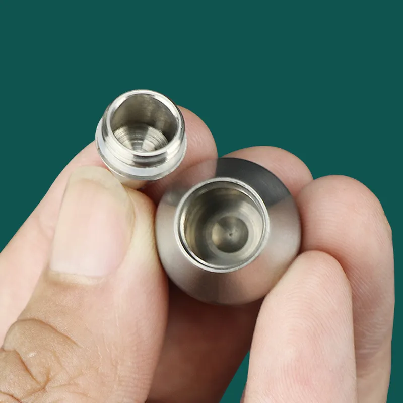 Mini Titanium Alloy Seal Bottle Waterproof Bottles Water Drop Shape Capsule Outdoor Camping EDC Tool Titanium Sealed