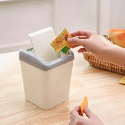 Mini Trash Can Table Dust Bin