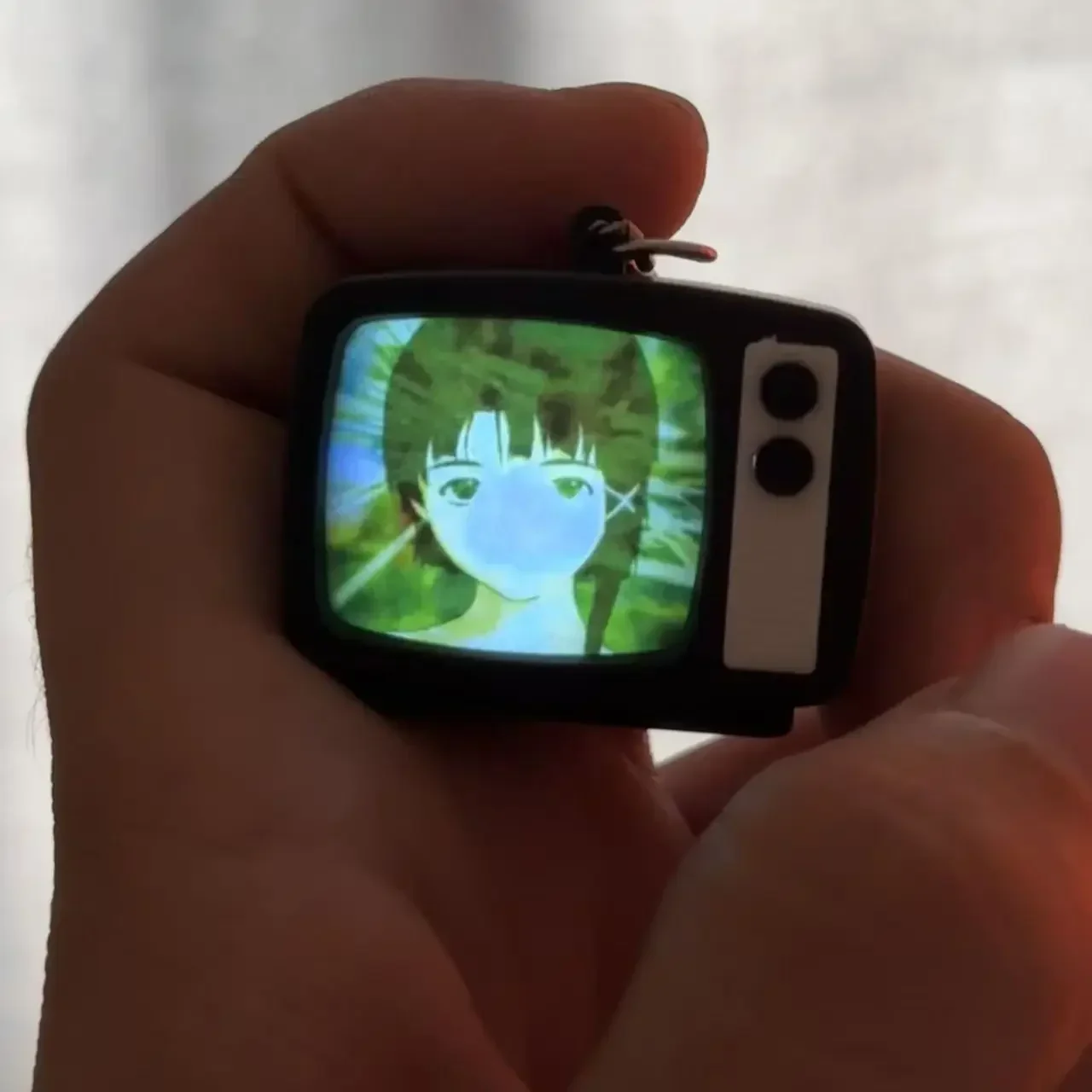 Mini TV Keychain Ring Accessory Bag Pendant Keychain Anime jewelry Cosplay fan gift