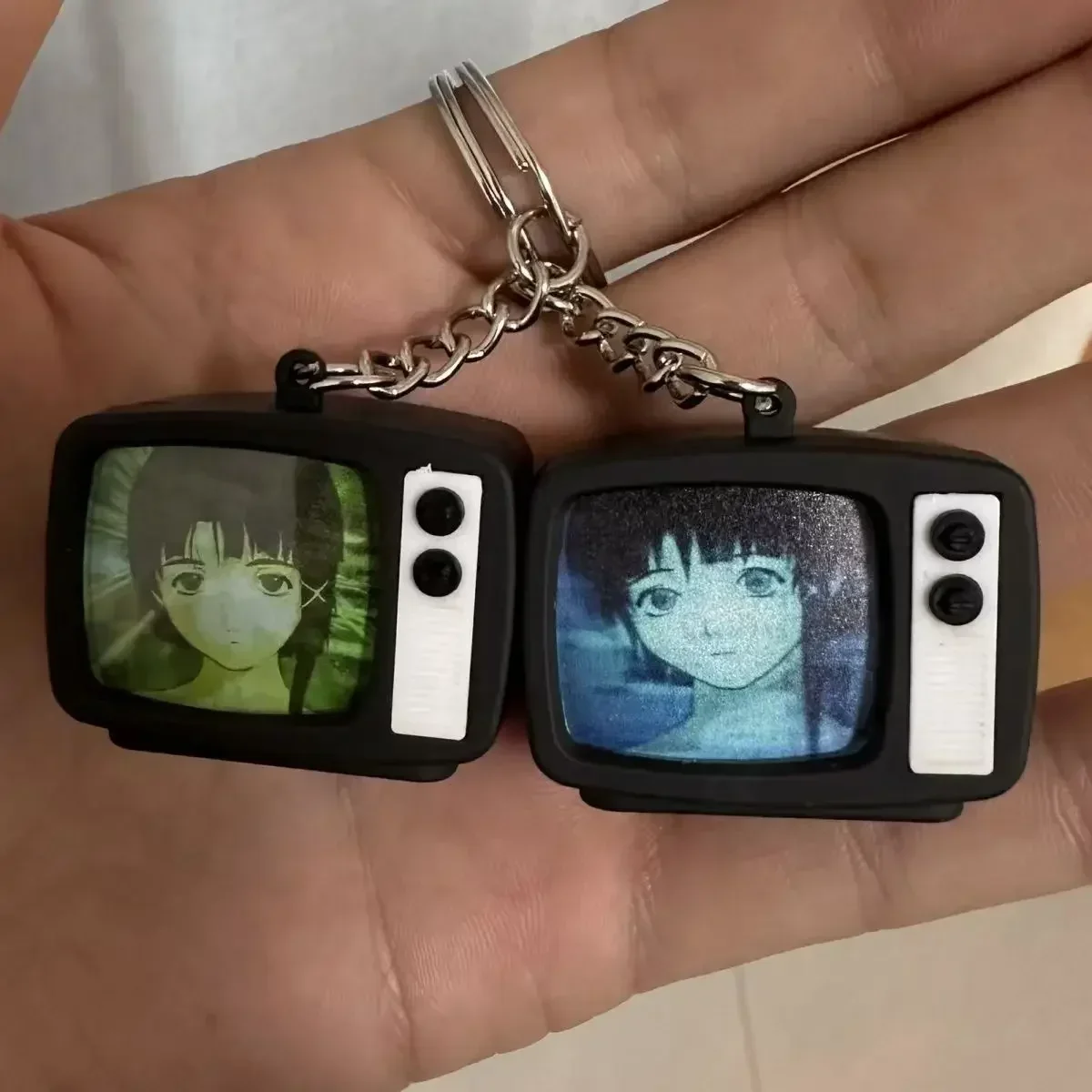 Mini TV Keychain Ring Accessory Bag Pendant Keychain Anime jewelry Cosplay fan gift