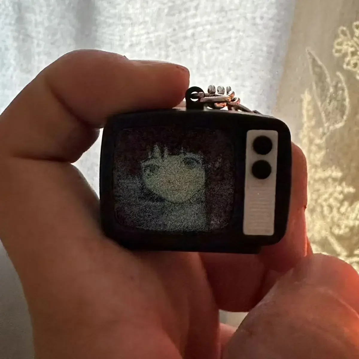 Mini TV Keychain Ring Accessory Bag Pendant Keychain Anime jewelry Cosplay fan gift