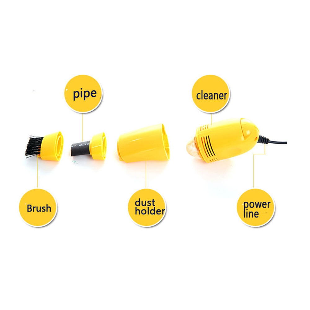 Mini USB Vacuum Cleaner with Brush Nozzle Mini USB Vacuum Cleaner with Brush Nozzle