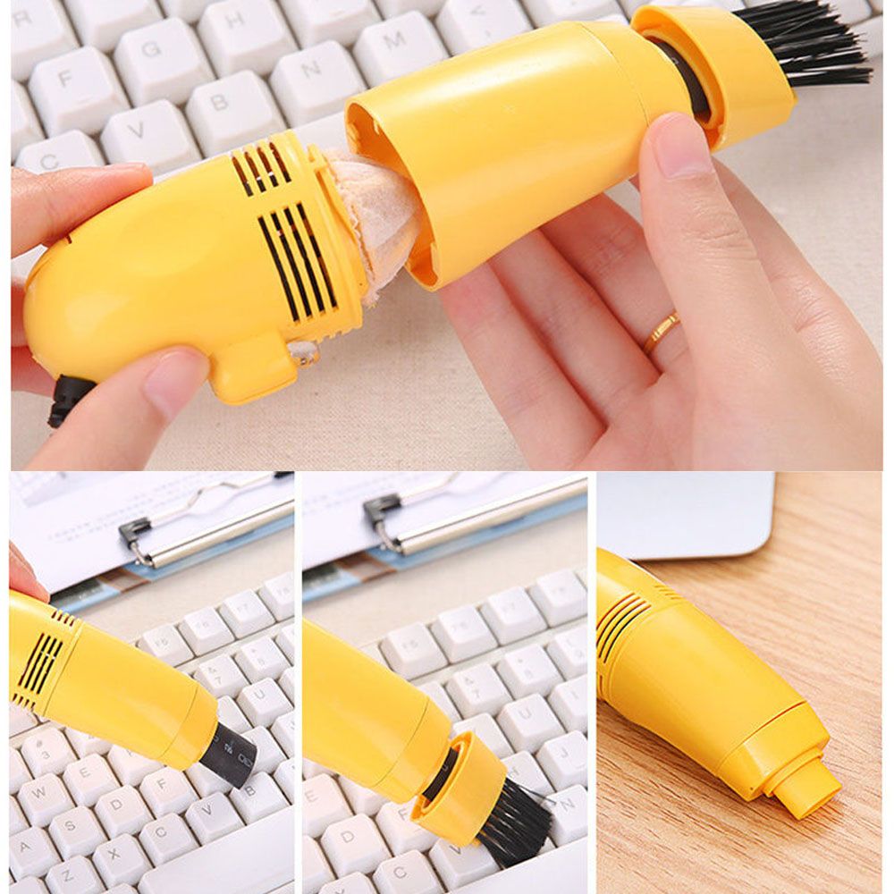 Mini USB Vacuum Cleaner with Brush Nozzle Mini USB Vacuum Cleaner with Brush Nozzle