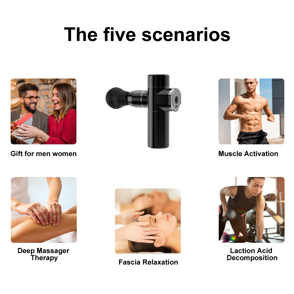 Mini Vibration Massage Gun Portable Muscle Relaxation Electric Massager Fitness Vibrator-massagers Fascia Equipment Mini Vibration Massage Gun Portable Muscle Relaxation Electric Massager Fitness Vibrator-massagers Fascia Equipment