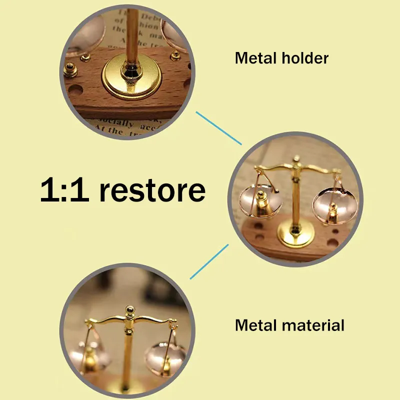 Mini Vintage Balance Scales Ornament Miniature Accessories Metal Antique Justice Scale Model Exquisite Home Decoration