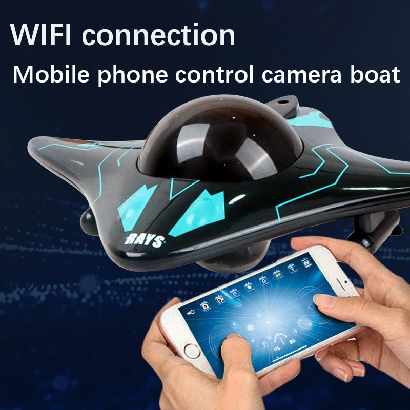 Mini WIFI RC Boat Six-way Submarine Diving Real-time Transmission Underwater Camera Speedboat Photo Video Toys Back to Mini WIFI RC Boat Six-way Submarine Diving Real-time Transmission Underwater Camera Speedboat Photo Video Toys Back to